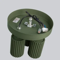 Deckenstrahler Modern rund Ø 19,5 cm klein Grün 3x GU10