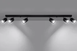 Deckenstrahler Schwarz Chrom 117 cm lang schwenkbar