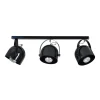 Deckenstrahler Schwarz Metall 3-flammig E27 Retro