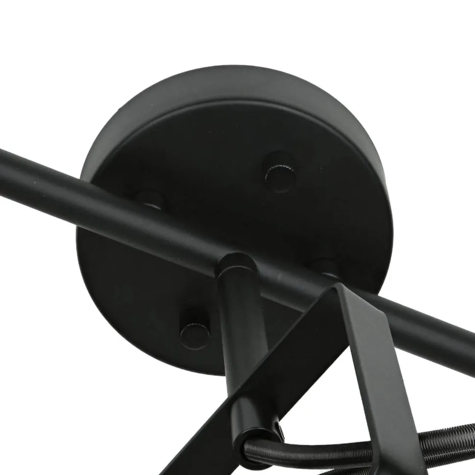 Deckenstrahler Schwarz Metall E14 Retro Wohnzimmer