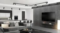 Deckenstrahler Schwarz 2x 2 m schwenkbar 8x GU10