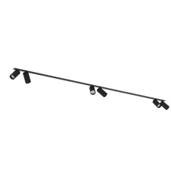 Deckenstrahler Unterputz 2x 2m lang 6-flammig GU10 Schwarz