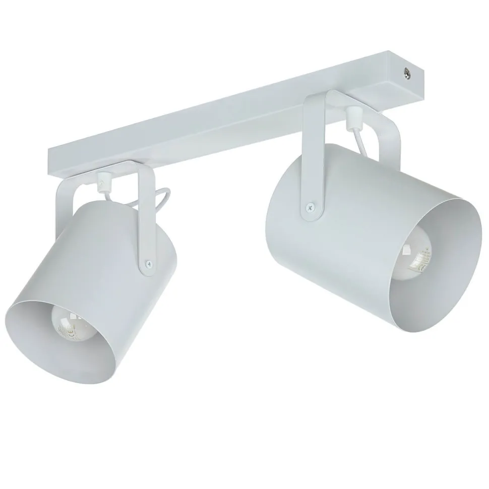 Deckenstrahler Weiß 2 flmg E27