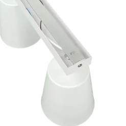 Deckenstrahler Weiß Gold Metall 3-flammig Retro