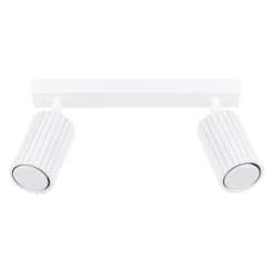 Deckenstrahler Weiß GU10 2-flammig B: 30 cm klein Modern