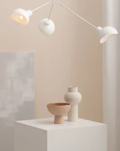 Dekorative Deckenleuchte Weiß Metall Mehrflammig E27