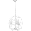 Dekorative Hängeleuchte GLOBE in Weiß 3-flmg