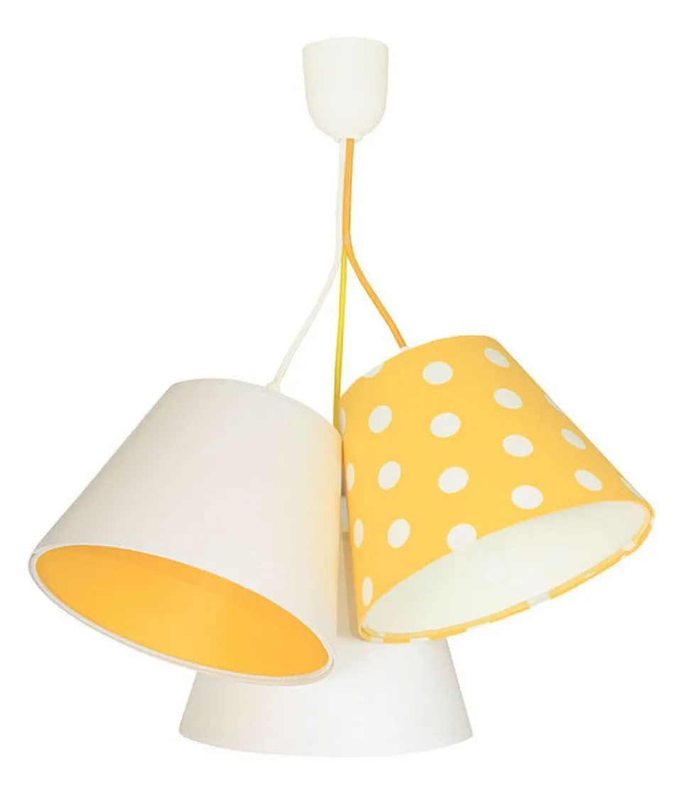 Dekorative Hängeleuchte Weiß Gelb Kinder Mädchen
