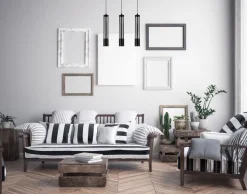 Dekorative Pendelleuchte Metall GU10 55 cm lang Schwarz