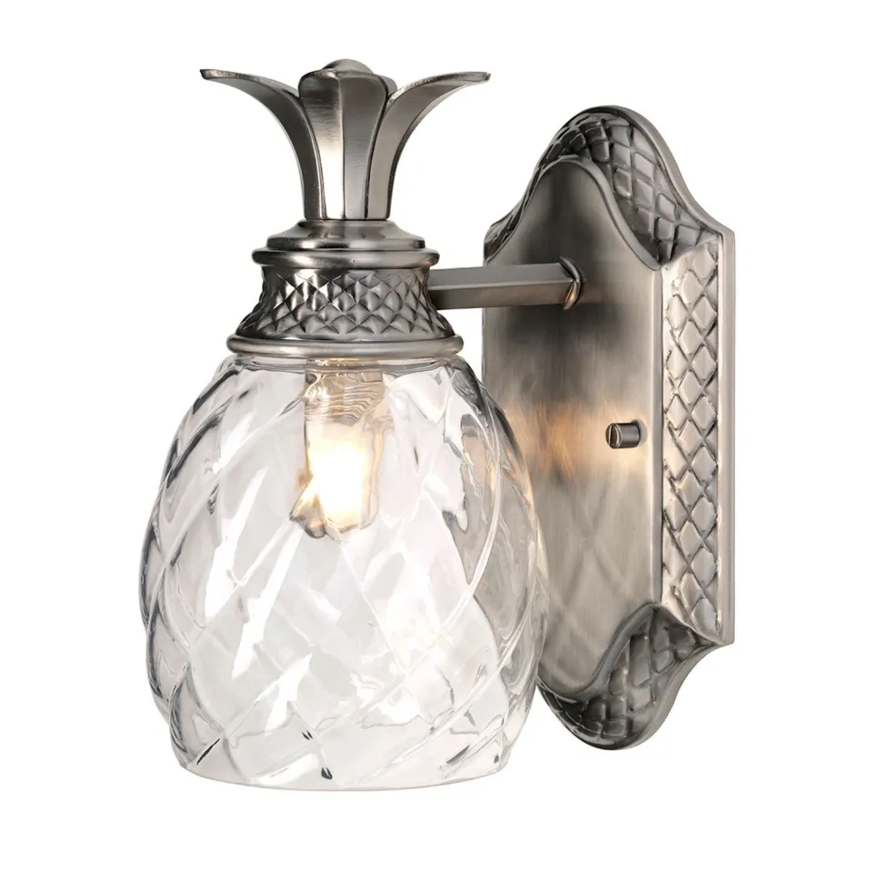 Design Badlampe IP44 dekorativ Glas Schirm LED