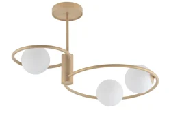 Design Deckenlampe Glas Metall dekorativ G9 wohnlich