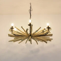 Design Kronleuchter Treibholz Metall Handarbeit BANGKOK