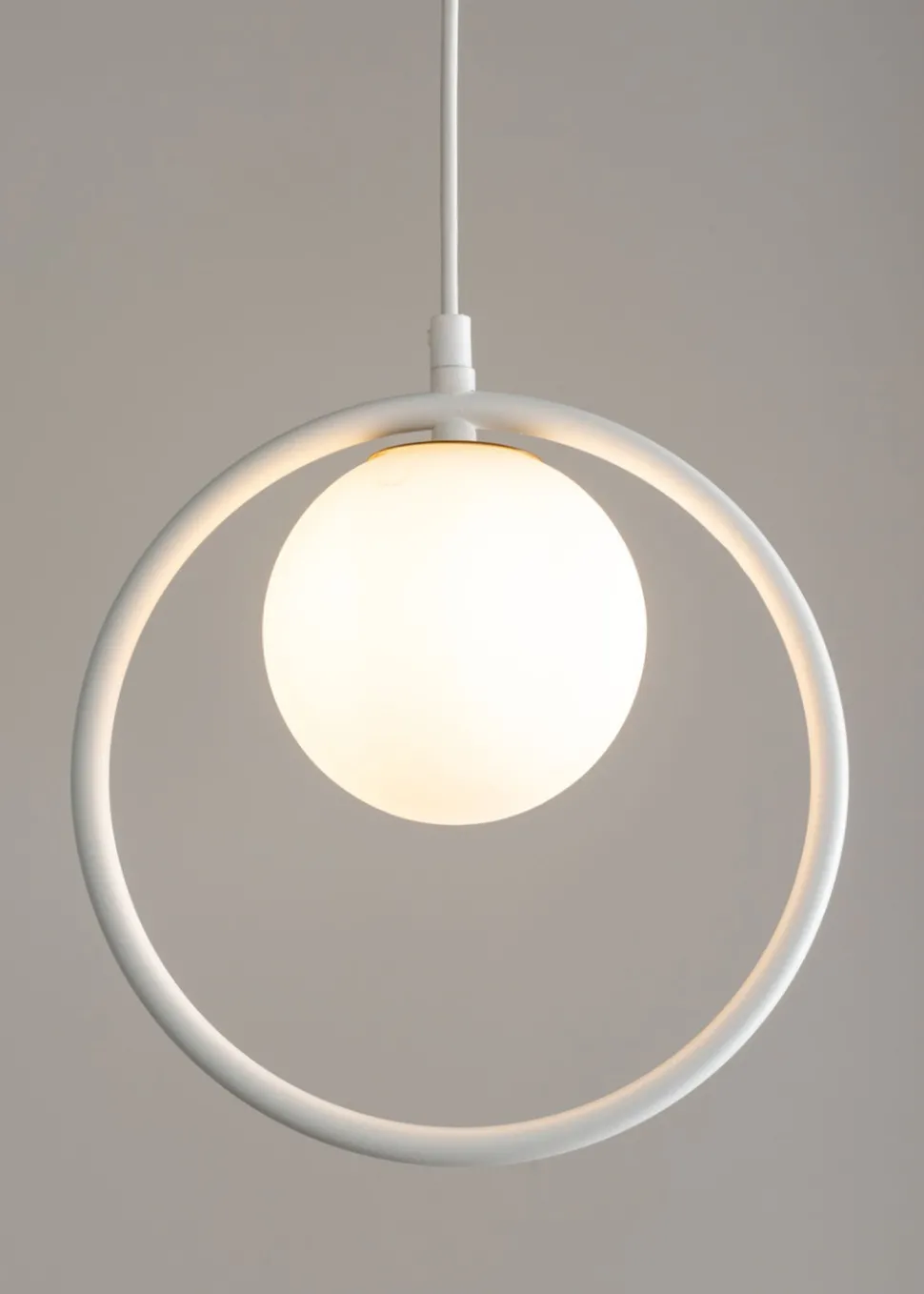 Design Pendelleuchte Glas Metall Weiß bis 0,9 m G9