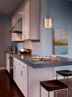 Design Pendelleuchte VEINE Chrom Ø20cm verstellbar