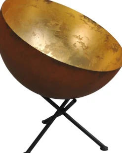 Design Tischlampe Braun Antik Ø40cm H:44cm LARINO