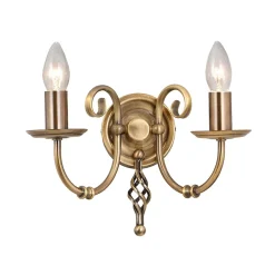 Designer Wandleuchte in Messing Rustikal CANDELA 1