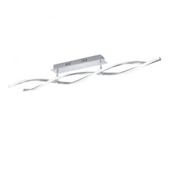 Dimmbare LED Deckenlampe in Stahl 110 cm 3000 K Wellen