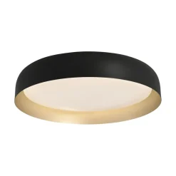 Dimmbare LED Deckenlampe Schwarz Gold Ø57 cm 3850 lm
