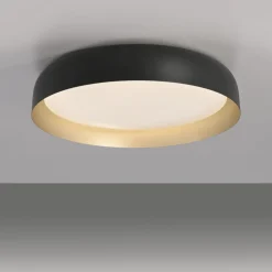 Dimmbare LED Deckenlampe Schwarz Gold Ø57 cm 3850 lm