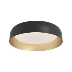 Dimmbare LED Deckenlampe Schwarz Gold Ø40 cm 2850 lm