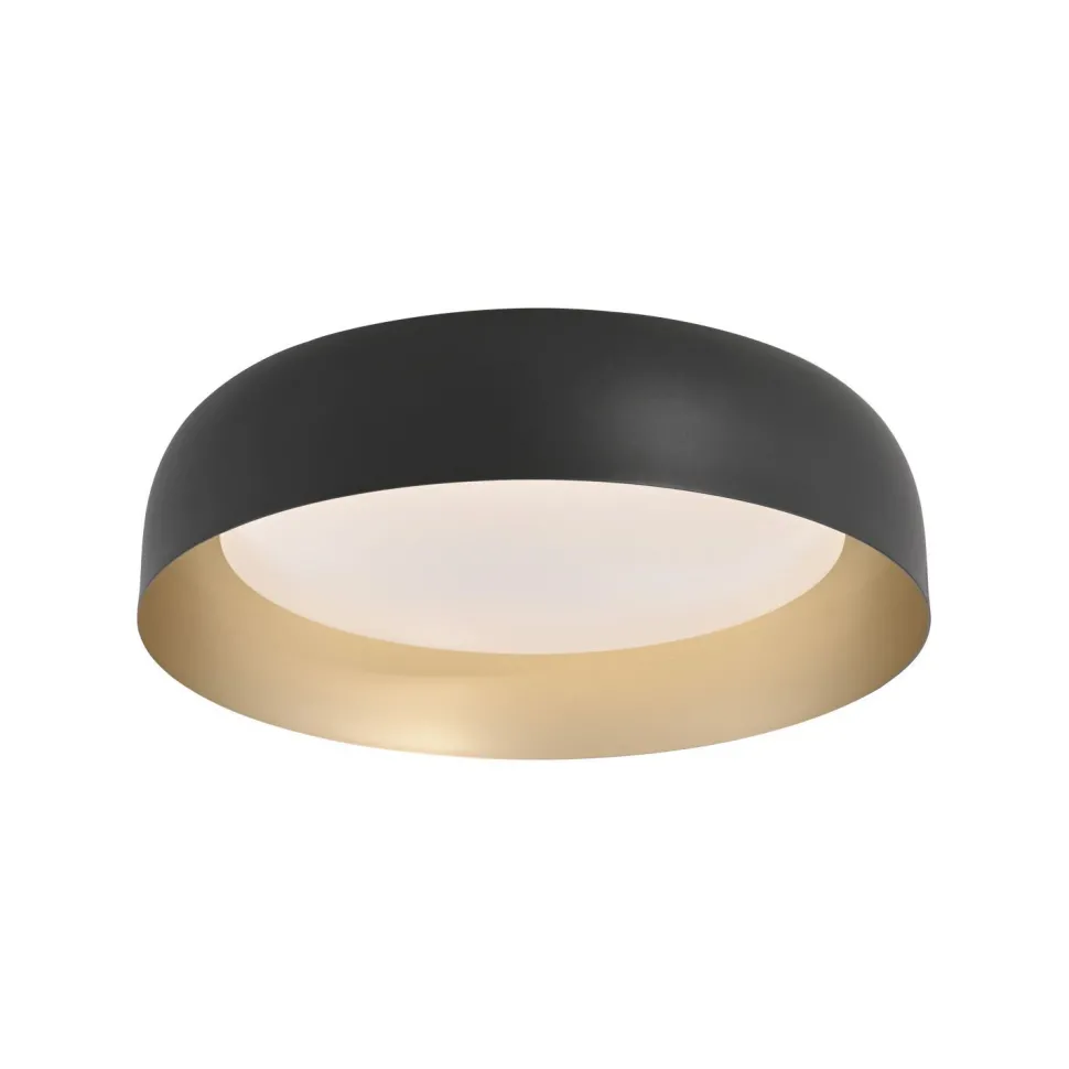 Dimmbare LED Deckenlampe Schwarz Gold Ø40 cm 2850 lm