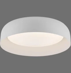 Dimmbare LED Deckenlampe Weiß Metall Ø40 cm 2700-5000 K