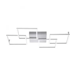Dimmbare LED Deckenlampe Modern 80 cm 4424 lm in Stahl