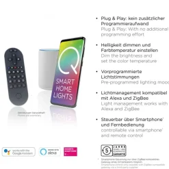 Dimmbare LED Pendelleuchte Ø59 cm 7300 lm Anthrazit