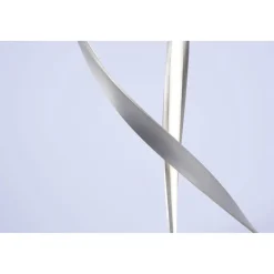 Dimmbare LED Stehlampe in Silber 140 cm 3215 lm 26 W