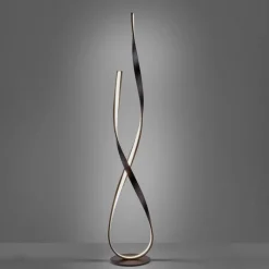 Dimmbare LED Stehlampe in Rostbraun 140 cm 3000 K 26 W