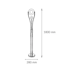 Dimmbare LED Stehleuchte Modern Weiß