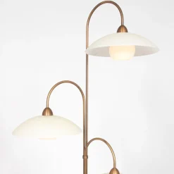 Dimmbare Stehlampe Glas Metall 168 cm inkl. G9 3-flmg