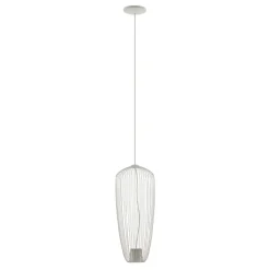 Draht Pendelleuchte Metall Seidengrau B:27 cm GU10