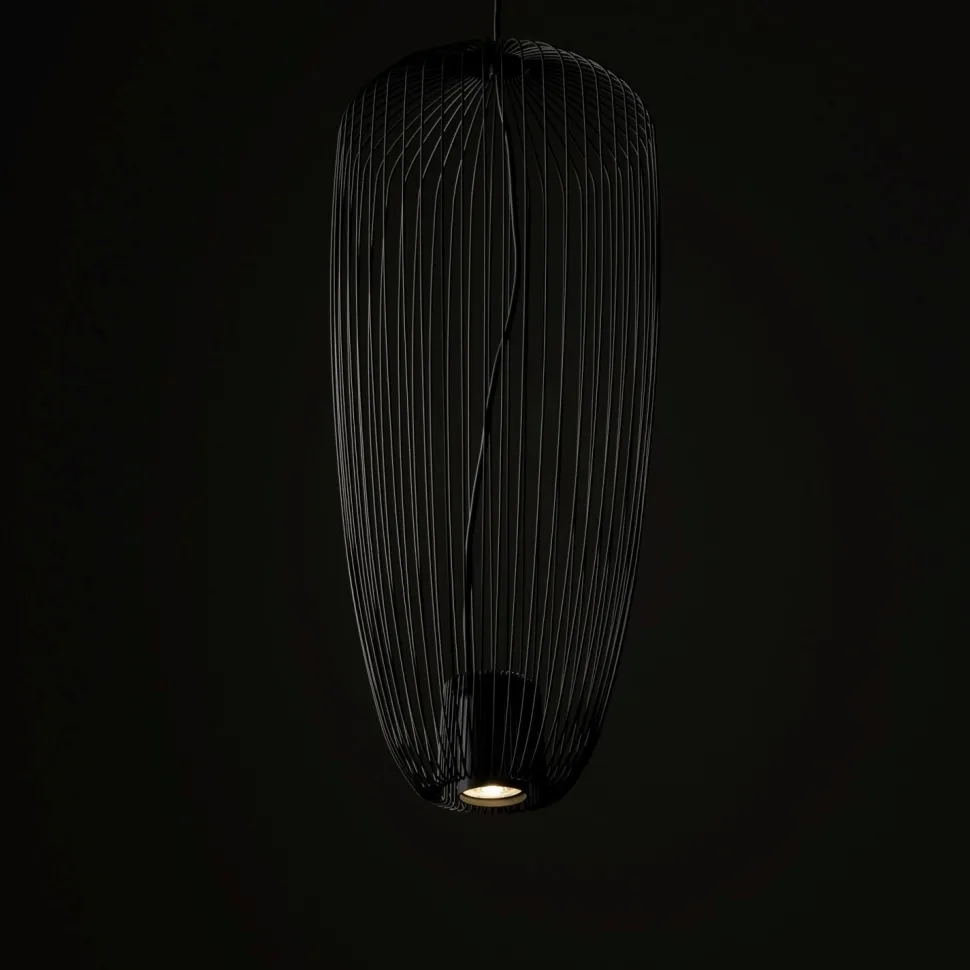 Draht Pendelleuchte Metall Umbra Grau B:27 cm GU10