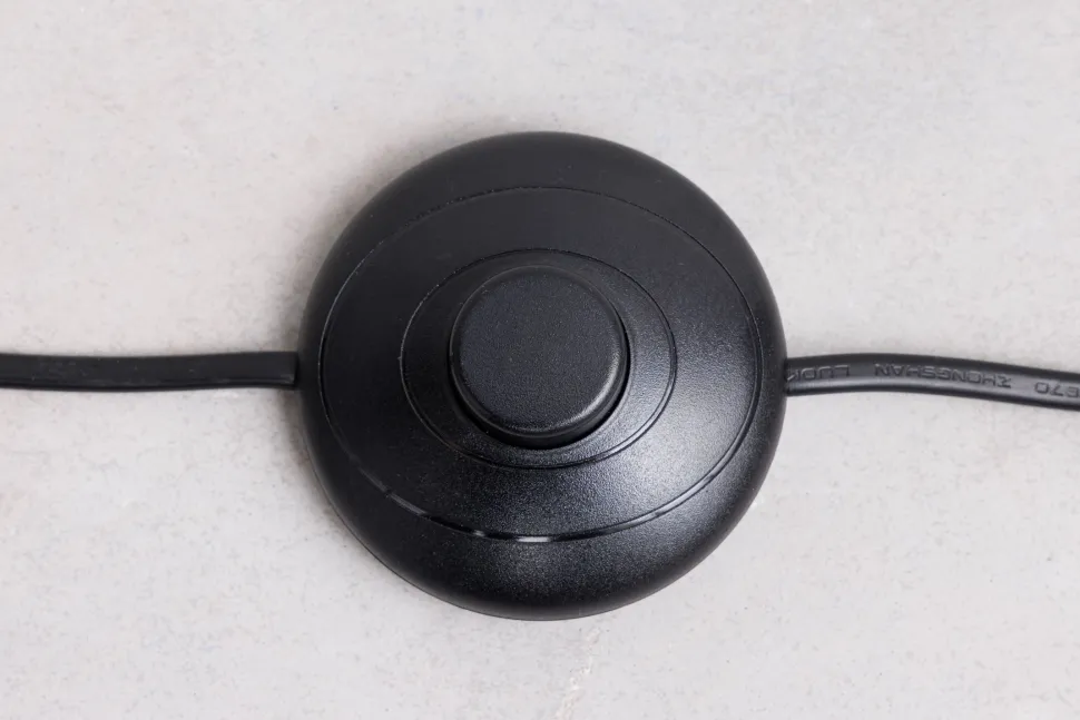 Dreibein Stehlampe Holz Kunststoff Wiener Geflecht E27