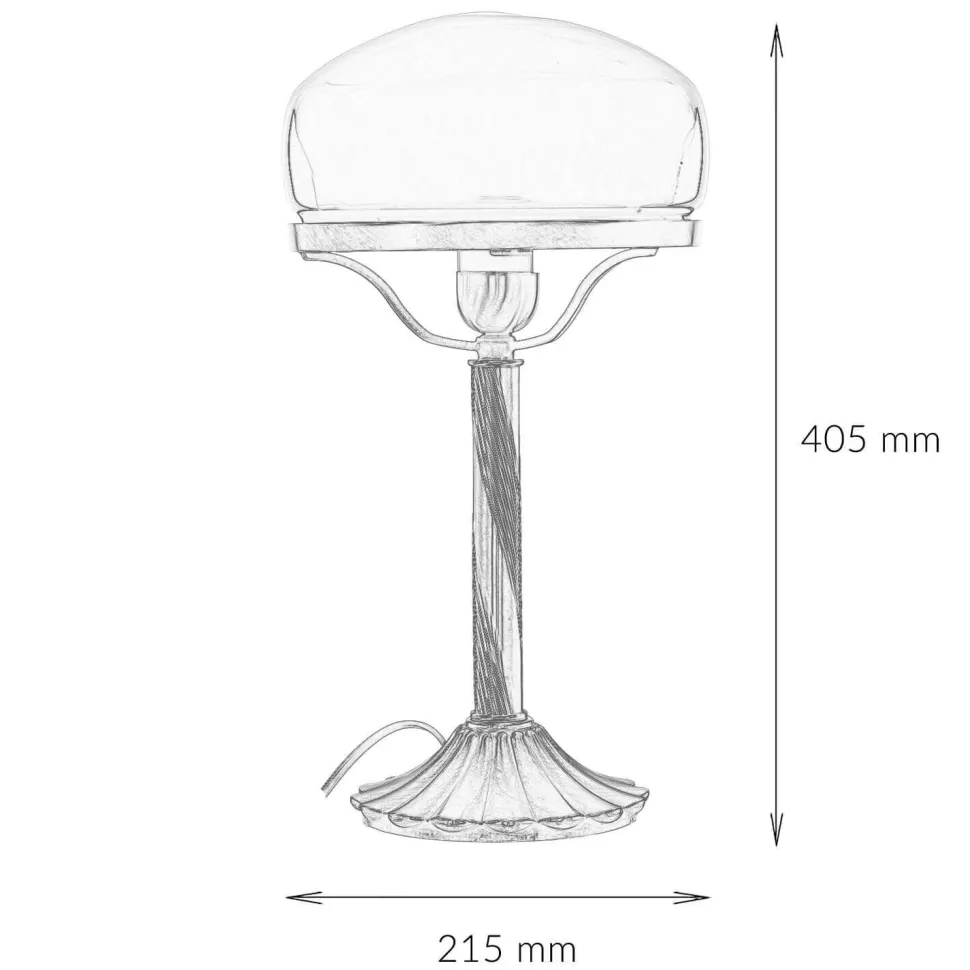 Echte Messing Tischleuchte Orange Glas Schirm
