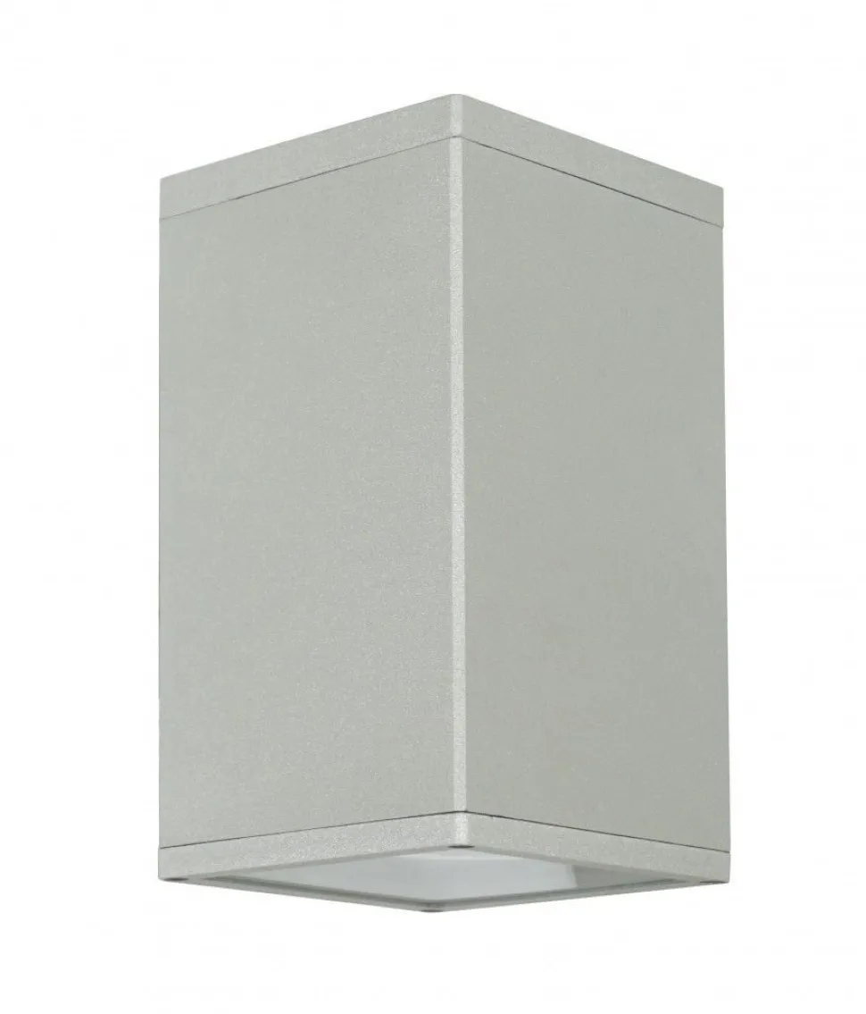 Eckige Deckenleuchte außen IP54 Aluminium E27