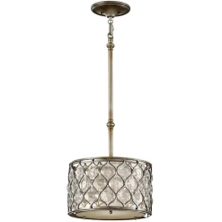 Edle Hängelampe Kristall rund bis 1,4m Esstisch