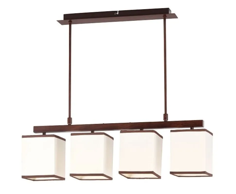 edle Hängeleuchte mit Stoff Kubu im Retrostil