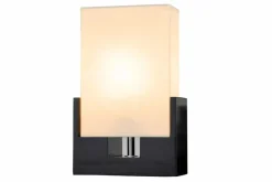 Edle Tischlampe Papier Bauhaus eckig 25cm