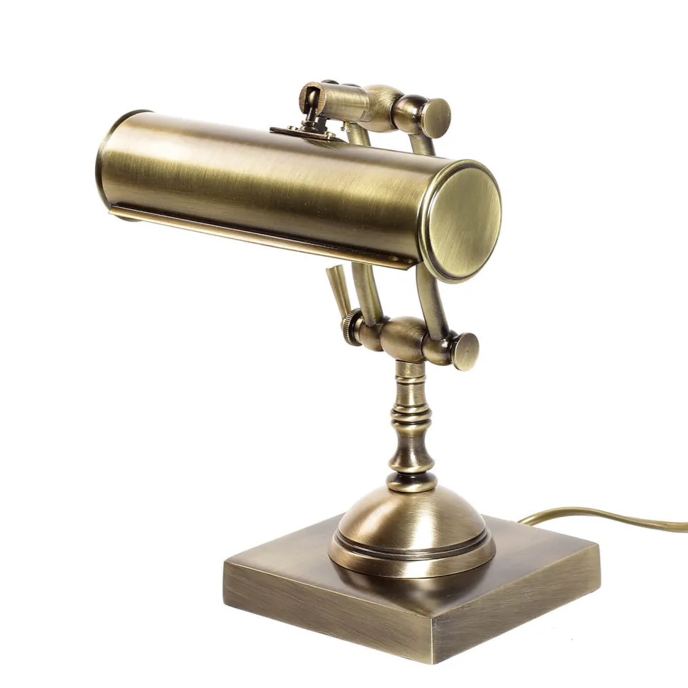 Edle Tischleuchte aus Echt-Messing Premium