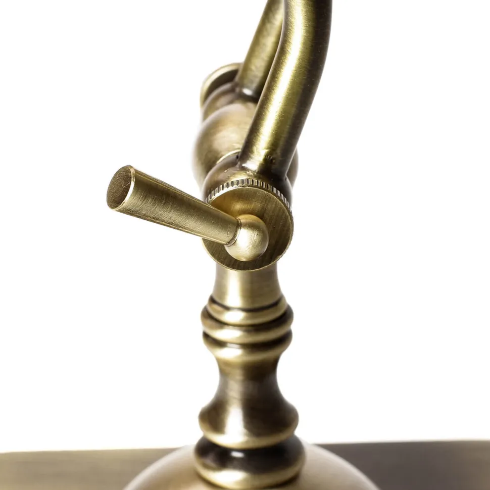 Edle Tischleuchte aus Echt-Messing Premium