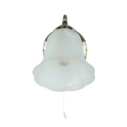 Edle Wandlampe ORCHIDEA Jugendstil Alabaster Glas