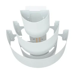 Edle Wandlampe Weiß Lichtmuster