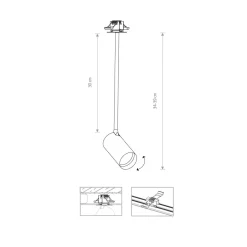 Einbau Strahler Decke Weiß GU10 verstellbar Modern