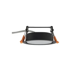 Einbauleuchte Schwarz GX53 rund Ø 95 mm Decke innen