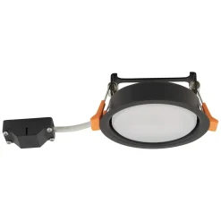 Einbauleuchte Schwarz GX53 rund Ø 95 mm Decke innen