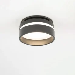 Einbaustrahler GU10 Ø 8 cm Schwarz Aluminium Modern