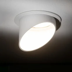 Einbaustrahler GU10 Weiß Aluminium Ø 7,5 cm innen Decke