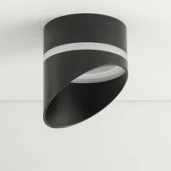 Einbaustrahler GX53 Schwarz H: 12 cm Aluminium Modern